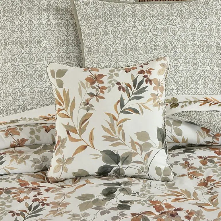 Royal Court Evergreen Square Throw Pillow