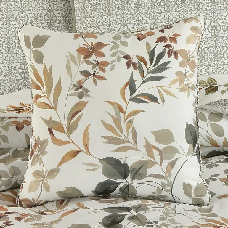 Royal Court Evergreen Square Throw Pillow