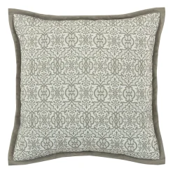 Royal Court Evergreen Square Quilted Square Throw Pillow