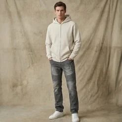 Royal Threads Mens Easy-on + Easy-off Long Sleeve Hoodie