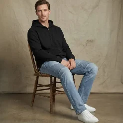 Royal Threads Mens Easy-on + Easy-off Long Sleeve Hoodie