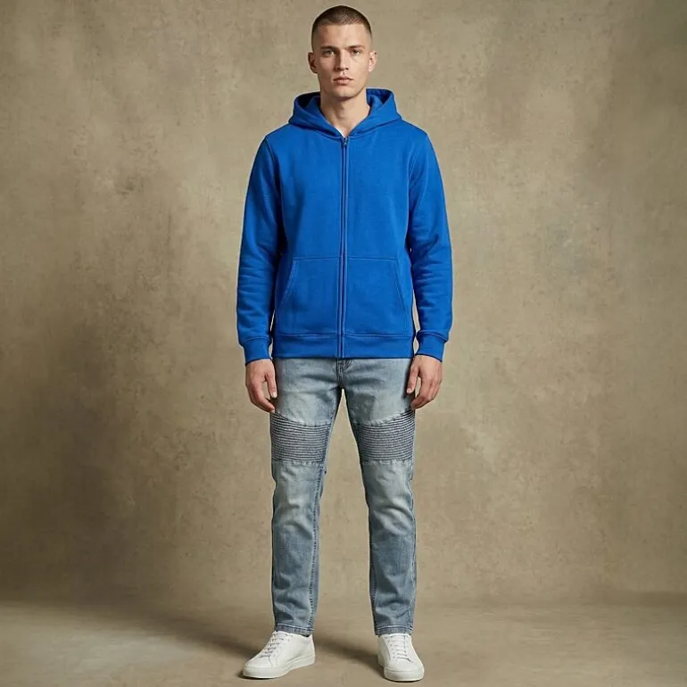Royal Threads Mens Easy-on + Easy-off Long Sleeve Hoodie