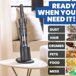 Ruvio Pro Cordless Rechargeable Hand Vacuum 17” Portable Vacuum Cleaner for Home and Car Use