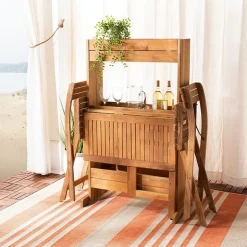 Safavieh Barley Patio Collection 3-pc. Bistro Set Folding