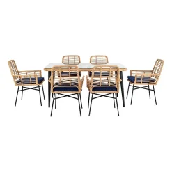 Safavieh Beson 7-pc. Cushioned Rectangular Dining Set
