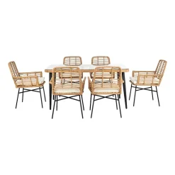 Safavieh Beson 7-pc. Cushioned Rectangular Dining Set