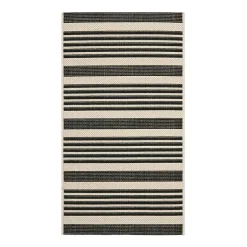 Safavieh Courtyard Collection Santos Stripe Indoor/Outdoor Area Rug