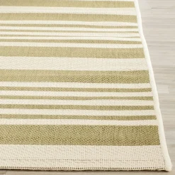 Safavieh Courtyard Collection Santos Stripe Indoor/Outdoor Area Rug