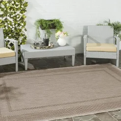 Safavieh Courtyard Collection Lorna Stripe Indoor/Outdoor Area Rug
