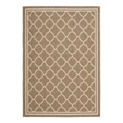 Safavieh Courtyard Collection Crispian Geometric Indoor/Outdoor Area Rug