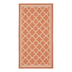 Safavieh Courtyard Collection Crispian Geometric Indoor/Outdoor Area Rug