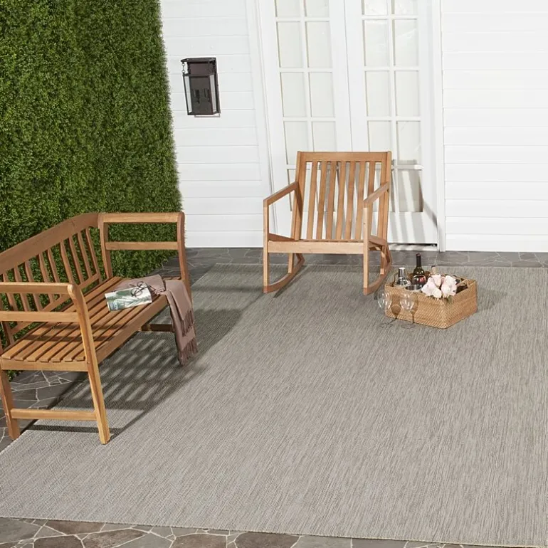 Safavieh Courtyard Collection Monroe Stripe Indoor/Outdoor Area Rug