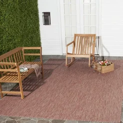 Safavieh Courtyard Collection Monroe Stripe Indoor/Outdoor Area Rug