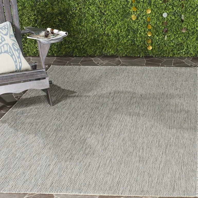 Safavieh Courtyard Collection Monroe Stripe Indoor/Outdoor Area Rug
