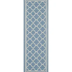 Safavieh Courtyard Collection Crispian Geometric Indoor/Outdoor Runner Rug