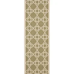 Safavieh Courtyard Collection Nicol Geometric Indoor/Outdoor Runner Rug