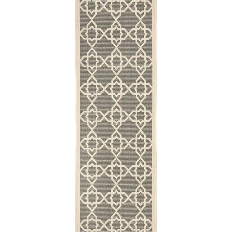 Safavieh Courtyard Collection Nicol Geometric Indoor/Outdoor Runner Rug