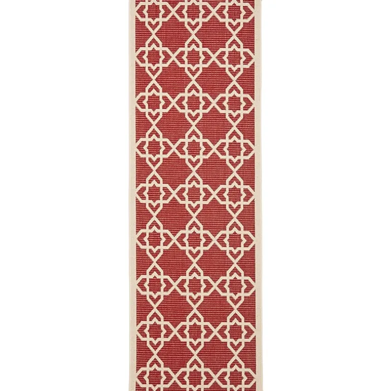 Safavieh Courtyard Collection Nicol Geometric Indoor/Outdoor Runner Rug