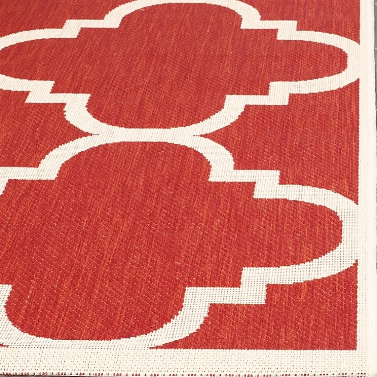 Safavieh Courtyard Collection Gina Geometric Indoor/Outdoor Square Area Rug