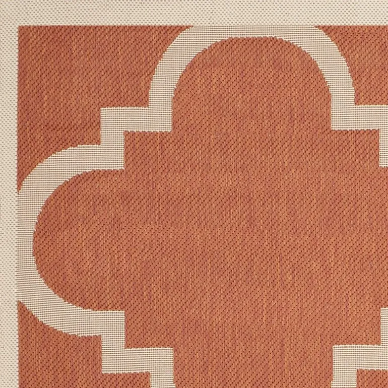 Safavieh Courtyard Collection Gina Geometric Indoor/Outdoor Square Area Rug