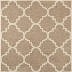 Safavieh Courtyard Collection Gina Geometric Indoor/Outdoor Square Area Rug