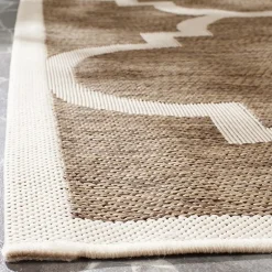 Safavieh Courtyard Collection Gina Geometric Indoor/Outdoor Square Area Rug
