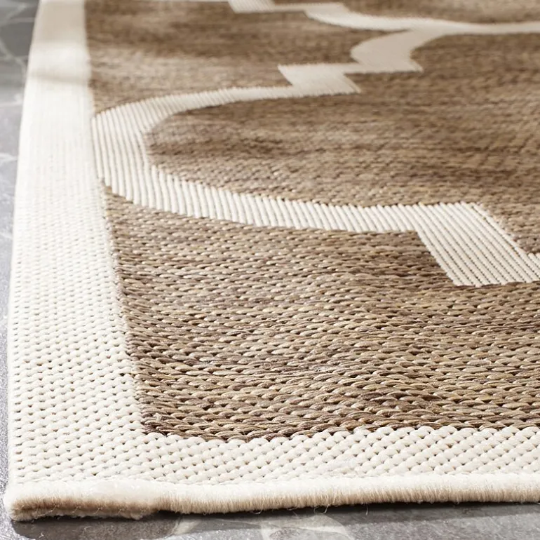 Safavieh Courtyard Collection Gina Geometric Indoor/Outdoor Square Area Rug