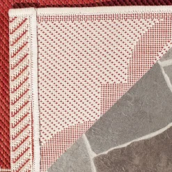 Safavieh Courtyard Collection Gina Geometric Indoor/Outdoor Square Area Rug