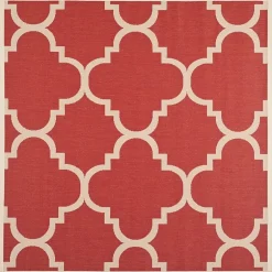 Safavieh Courtyard Collection Gina Geometric Indoor/Outdoor Square Area Rug