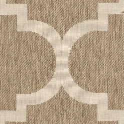 Safavieh Courtyard Collection Gina Geometric Indoor/Outdoor Square Area Rug
