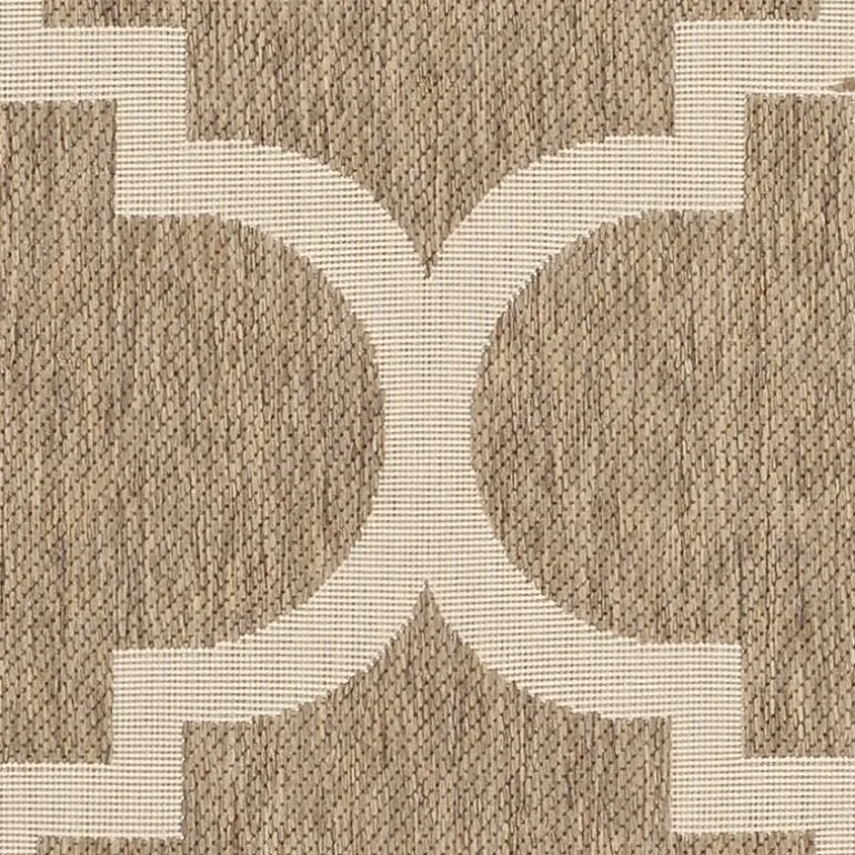 Safavieh Courtyard Collection Gina Geometric Indoor/Outdoor Square Area Rug