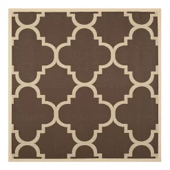 Safavieh Courtyard Collection Gina Geometric Indoor/Outdoor Square Area Rug