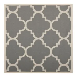 Safavieh Courtyard Collection Gina Geometric Indoor/Outdoor Square Area Rug