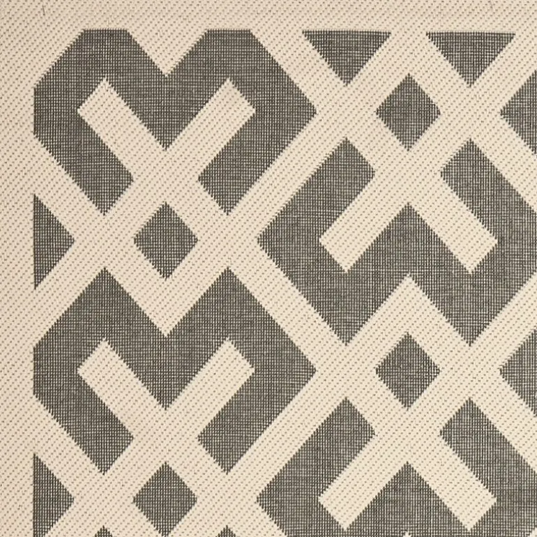 Safavieh Courtyard Collection Darrin Geometric Indoor/Outdoor Runner Rug