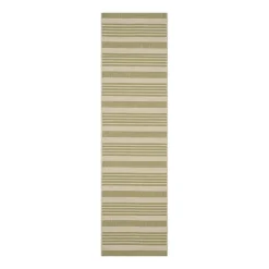 Safavieh Courtyard Collection Santos Stripe Indoor/Outdoor Runner Rug