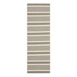 Safavieh Courtyard Collection Santos Stripe Indoor/Outdoor Runner Rug