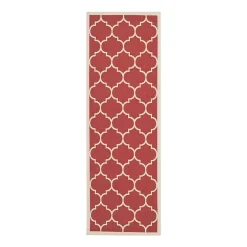 Safavieh Courtyard Collection Amias Geometric Indoor/Outdoor Runner Rug