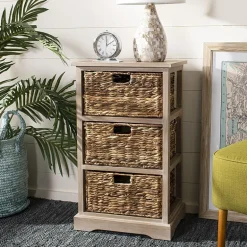 Safavieh Halle Storage 3-Drawer End Table
