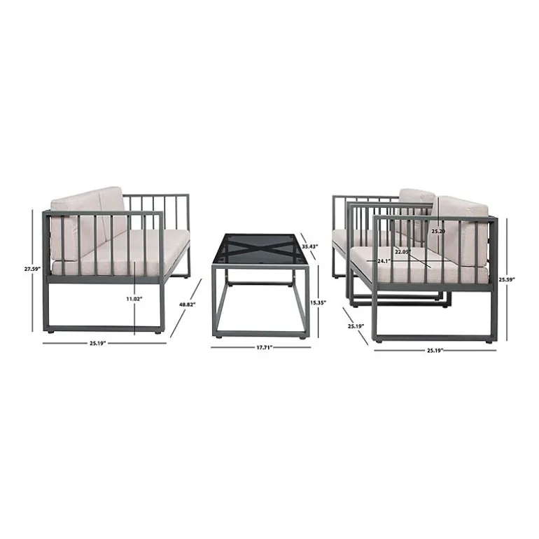 Safavieh Holyoke 11-pc. Conversation Set Cushioned