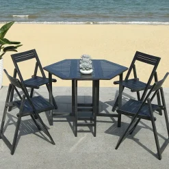 Safavieh Kerman Patio Collection 5-pc. Weather Resistant Hexagon Dining Set