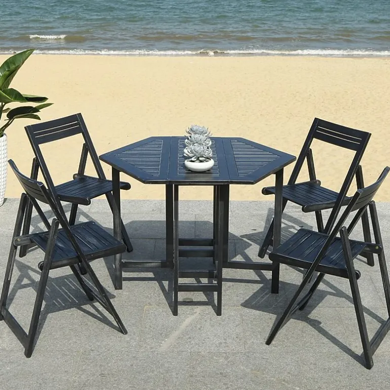 Safavieh Kerman Patio Collection 5-pc. Weather Resistant Hexagon Dining Set