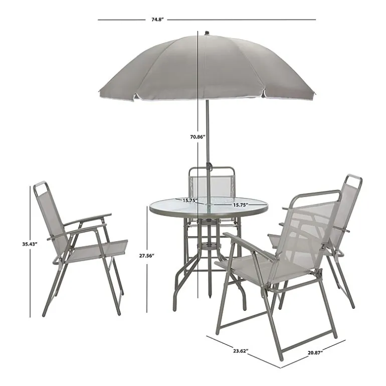 Safavieh Monico 6-pc. Round Dining Set