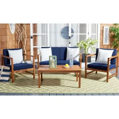 Safavieh Montez 4-pc. Conversation Set Cushioned