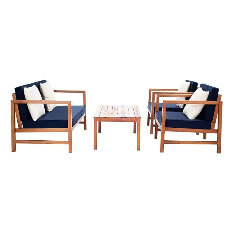 Safavieh Montez 4-pc. Conversation Set Cushioned