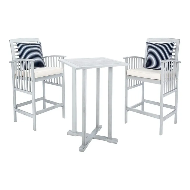 Safavieh Pate Patio Collection 3-pc. Bistro Set Folding