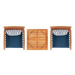 Safavieh Pate Patio Collection 3-pc. Bistro Set Folding