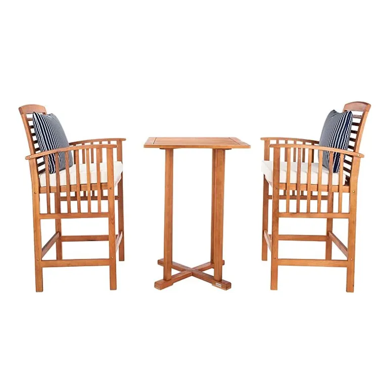 Safavieh Pate Patio Collection 3-pc. Bistro Set Folding