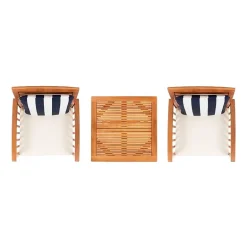 Safavieh Pate Patio Collection 3-pc. Bistro Set Folding