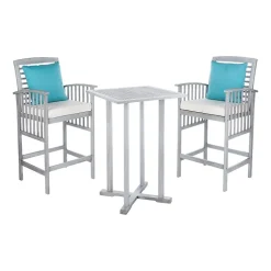 Safavieh Pate Patio Collection 3-pc. Bistro Set Folding