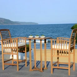 Safavieh Pate Patio Collection 3-pc. Bistro Set Folding